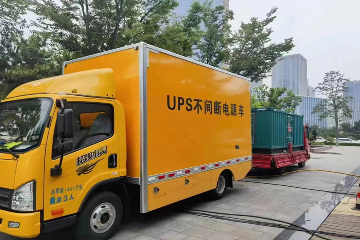 郾城发电机租赁施工现场