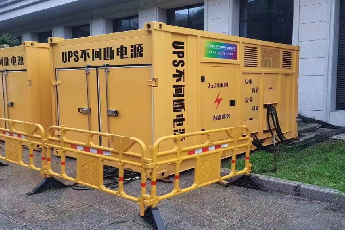 郾城发电机租赁施工现场